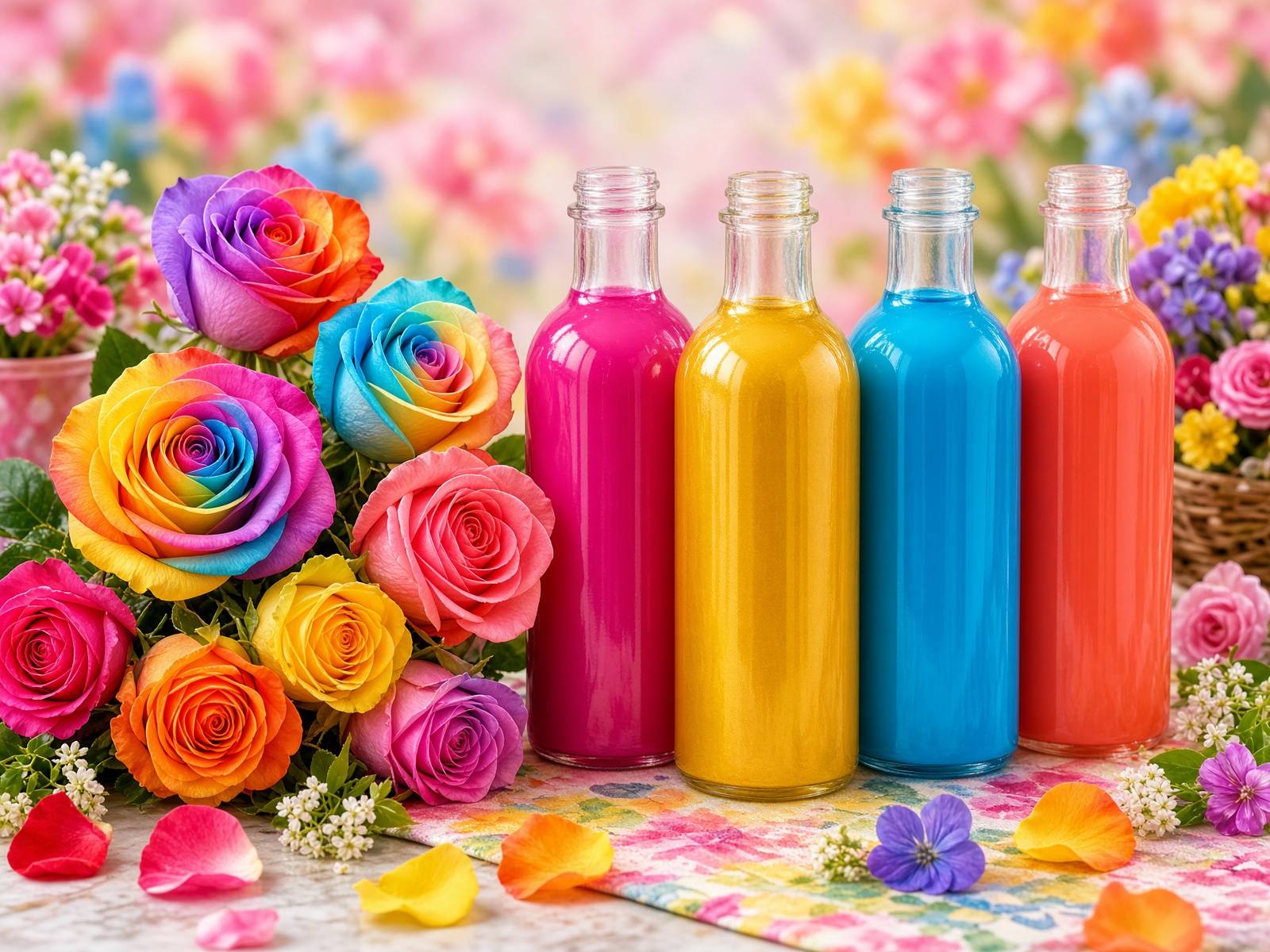 Flower color dye