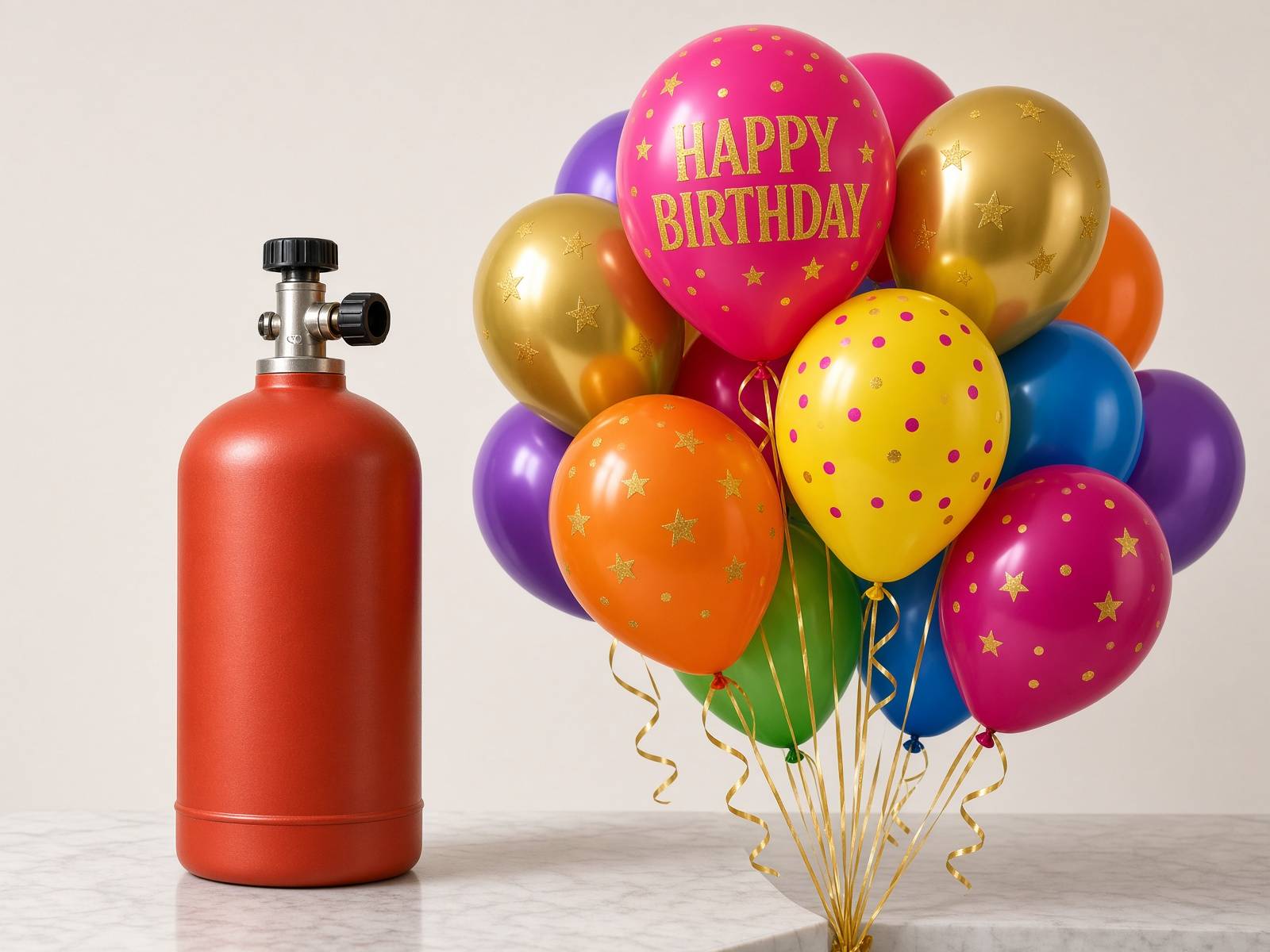 Helium tanks
